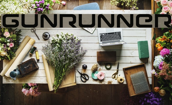 Gunrunner Font examples