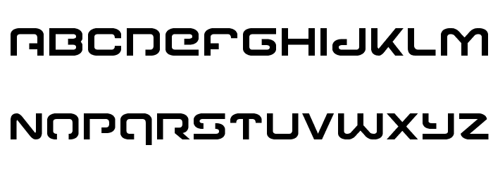 Gunrunner Font LOWERCASE