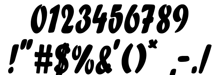 Guns Shop Font Alte caractere