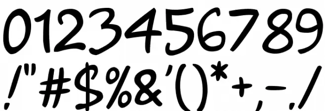 Guns n' Flash Comix Font OTHER CHARS