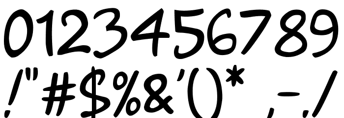 Guns n' Flash Comix Font OTHER CHARS