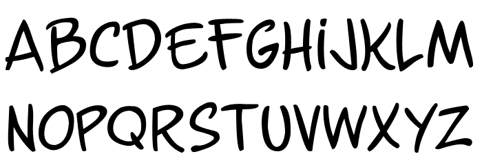 Guns n' Flash Comix Font LOWERCASE