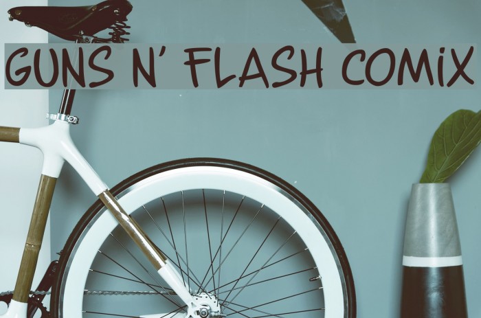 Guns n' Flash Comix Font examples