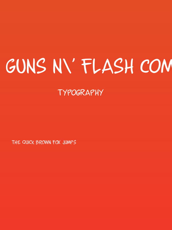 Guns n' Flash Comix Poster