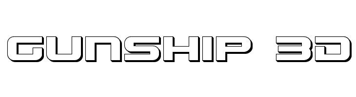 Gunship 3D  Descarca Fonturi Gratis