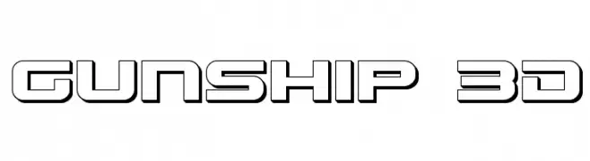 Gunship 3D  Frei Schriftart Herunterladen