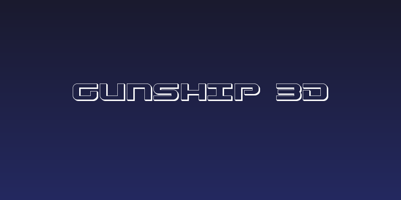 Gunship 3D Social Header