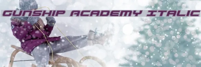 Gunship Academy Italic Example 2
