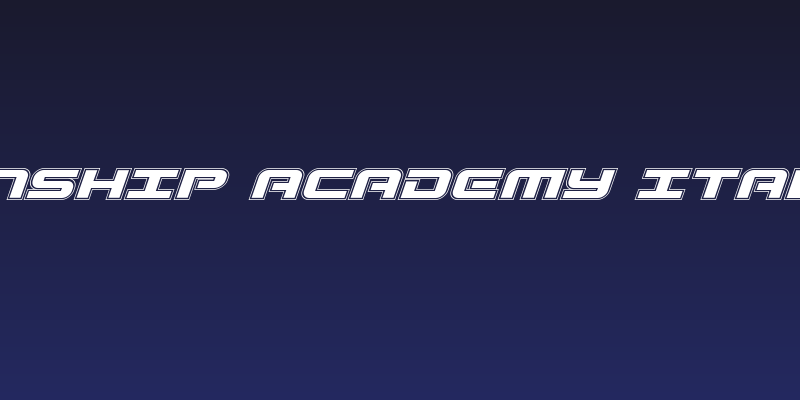 Gunship Academy Italic Social Header