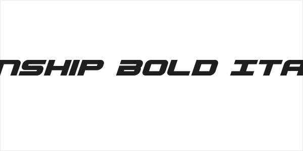 Gunship Bold Italic Logo