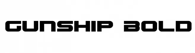 Gunship Bold  नि: शुल्क फ़ॉन्ट्स डाउनलोड