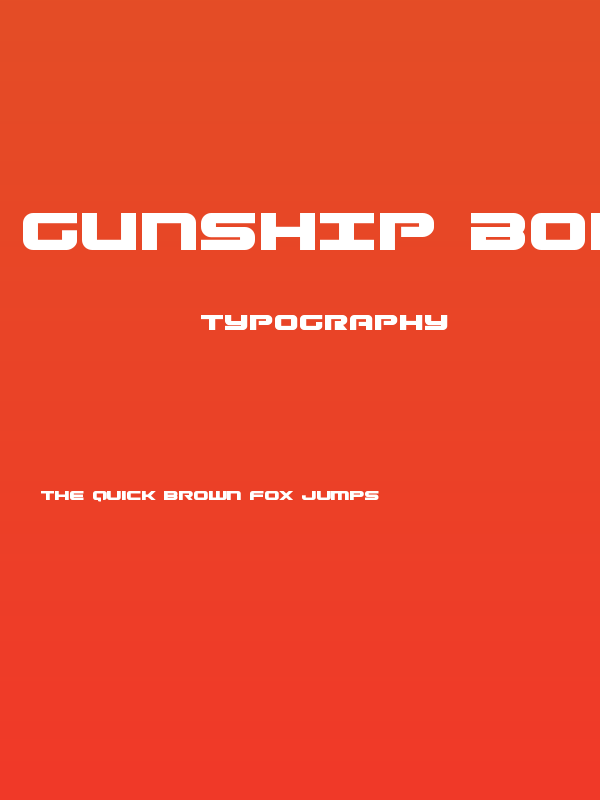Gunship Bold Poster