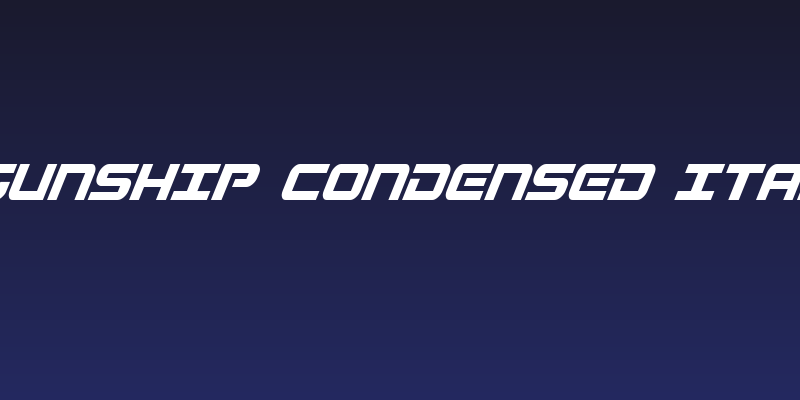 Gunship Condensed Ital Social Header