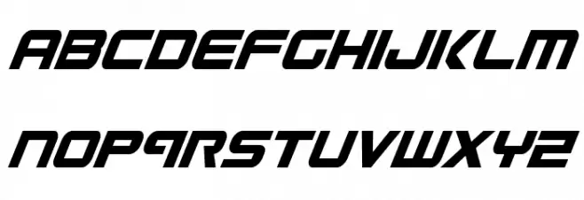 Gunship Condensed Ital Fonte MINÚSCULAS