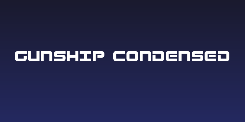 Gunship Condensed Social Header