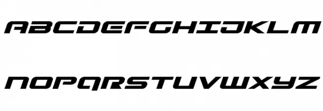 Gunship Expanded Italic Fonte MAIÚSCULAS