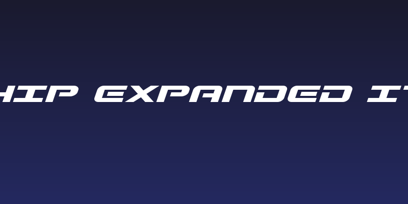 Gunship Expanded Italic Social Header