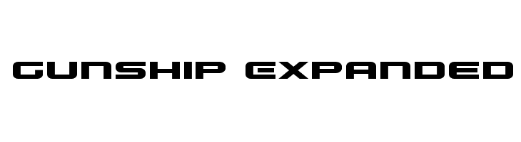 Gunship Expanded फ़ॉन्ट