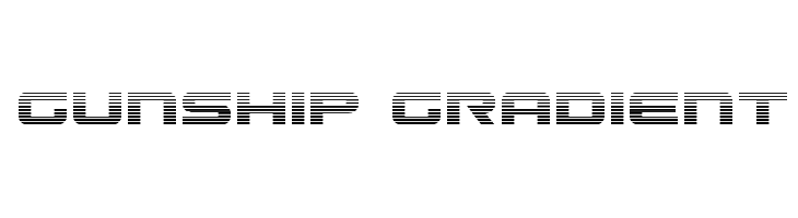 Gunship Gradient Font