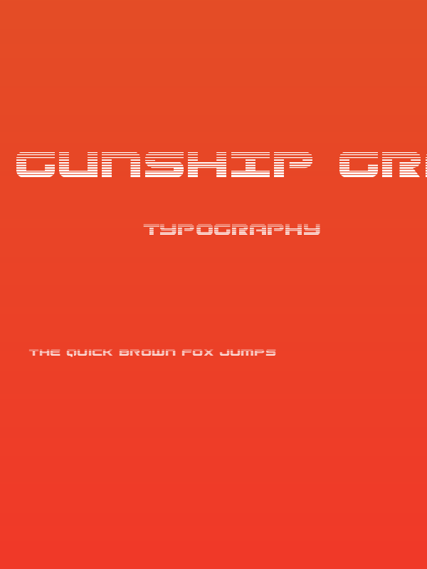 Gunship Gradient Poster