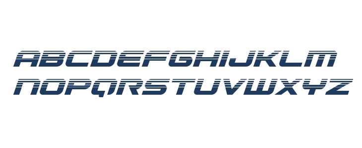 Gunship Halftone Italic Lowercase