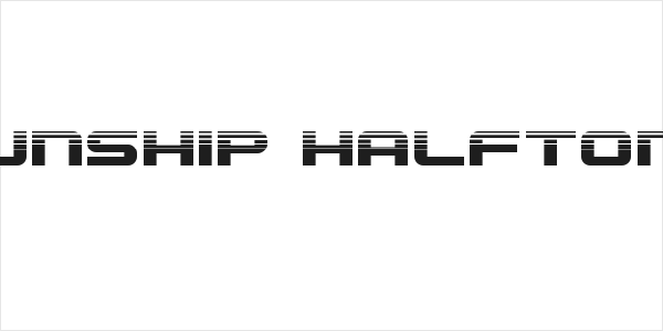 Gunship Halftone Logo