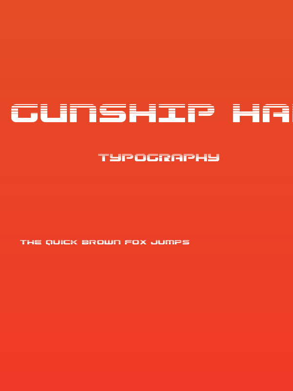 Gunship Halftone Poster