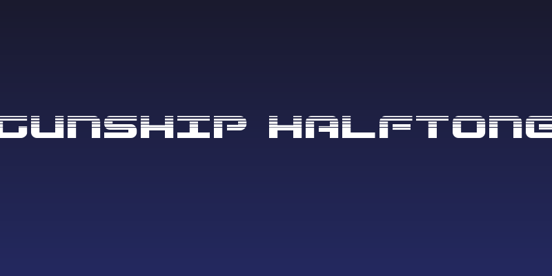 Gunship Halftone Social Header