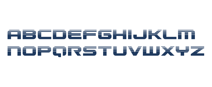 Gunship Halftone Lowercase
