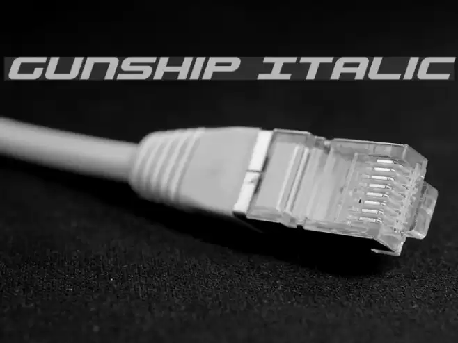 Gunship Italic examples