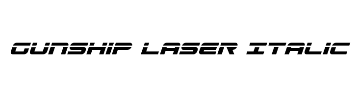 Gunship Laser Italic  Free Fonts Download