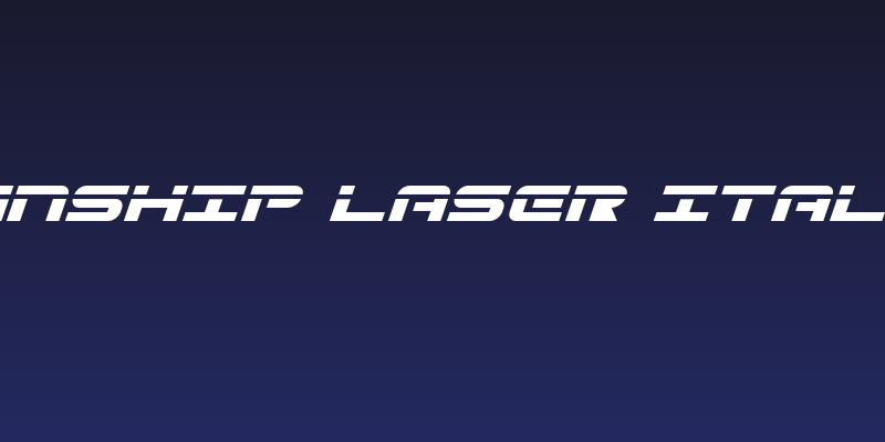 Gunship Laser Italic Social Header