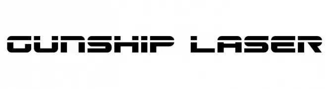 Gunship Laser  تنزيل الخطوط