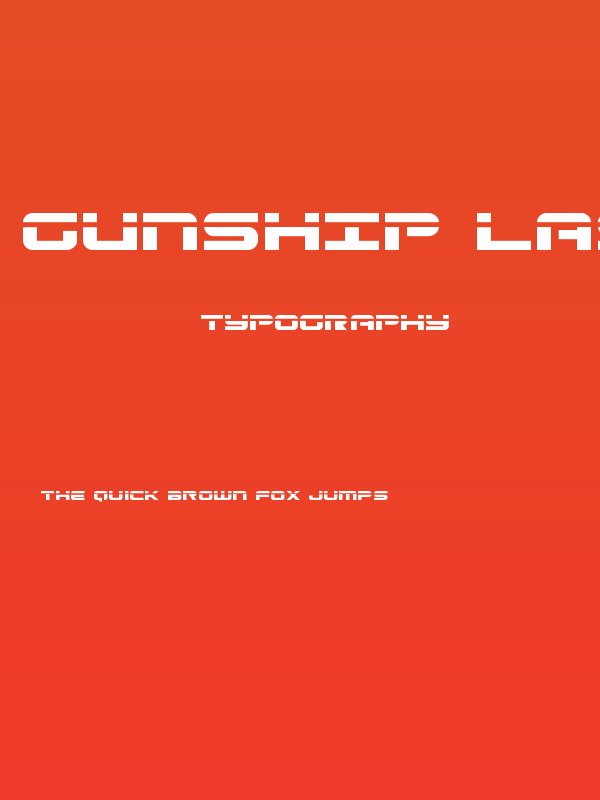 Gunship Laser Poster