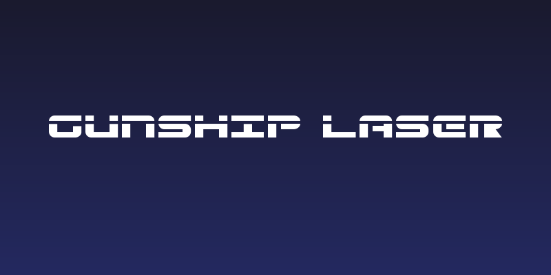 Gunship Laser Social Header