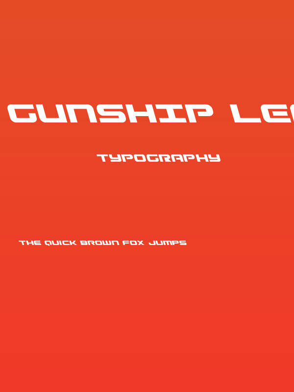 Gunship Leftalic Poster