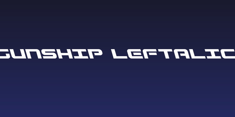Gunship Leftalic Social Header
