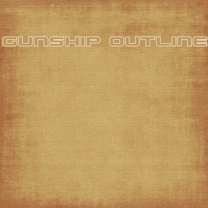 Gunship Outline Example 3