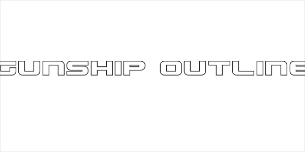 Gunship Outline Logo