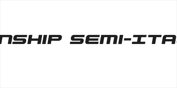 Gunship Semi-Italic Logo