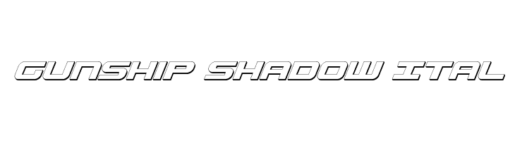 Gunship Shadow Ital  Fuentes Gratis Descargar