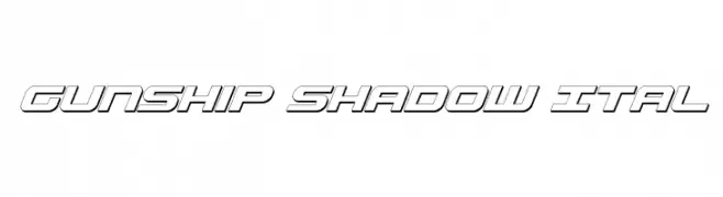 Gunship Shadow Ital  免费字体下载
