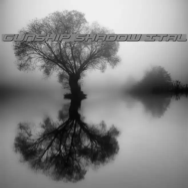 Gunship Shadow Ital Fonte examples