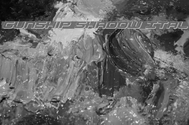 Gunship Shadow Ital Fonte examples