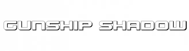 Gunship Shadow  नि: शुल्क फ़ॉन्ट्स डाउनलोड
