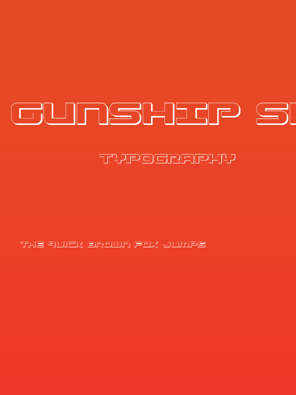 Gunship Shadow Poster