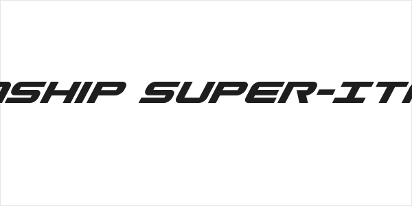Gunship Super-Italic Logo