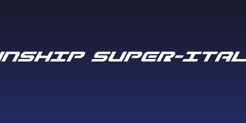 Gunship Super-Italic Social Header