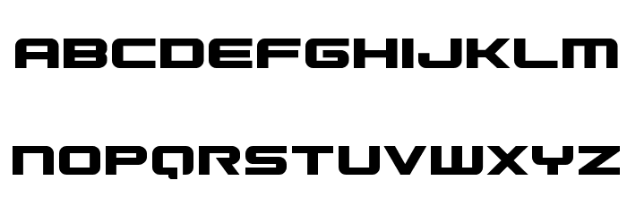 Gunship Font LOWERCASE