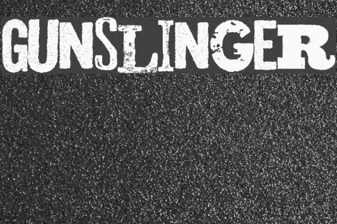 Gunslinger Font examples